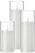 Shihanee 3 Pillar Candle and Holder, L, White by Shihanee