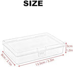 LJY 12 Clear Plastic Boxes, 5.3 x 3.1 x 1.2 in for Office Supplies - Image 2