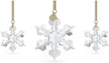 Swarovski Annual Edition Set of Snowflake Ornaments, White Crystals, Part of the Annual Edition Collection by Unknown