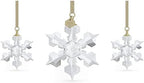 Swarovski Annual Edition Set of Snowflake Ornaments, White Crystals, Part of the Annual Edition Collection by Unknown