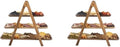 2X 3 Tier Serving Tray Wood Tiered Tray Decor Cake Stand Farmhouse Tiered Tray Party Serving Dishes and Platters Trays by Unknown
