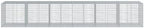 vidaXL Gabion Basket with Cover 236.2"x39.4"x39.4" Galvanized Iron - Image 5