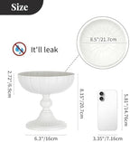 NUPTIO White Compote Vase for Centerpiece, 7.95" Tall, 10 Pcs - Image 4