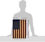 USA Vintage Garden Flag Stand Kit Wall Hanging Decor for Home Porch Patio Post Embroidered Old Glory Decorations Welcome Yard Sign Applique Tapestry Sewing Handcraft Gifts for Grandma - Image 2