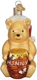 Old World Christmas Winnie The Pooh Glass Blown Ornament for Christmas Tree, Handcrafted Holiday Decoration, Winnie The Pooh Collection by Old+World+Christmas