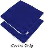 Outdoor/Indoor Sunbrella Throw Pillows Square Set of 2 Pieces 20 inch x 20 inch Canvas True Blue - Cover Only, Insert Not Included - Image 2
