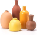 Ceramic Vase Set of 5, Neutral Modern Farmhouse Decorative Vases by VASETOPIA