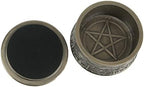 Veronese Design 2 3/8" Tall Baphomet Round Trinket Box Cold Cast Resin Antique Bronze Finish - Image 3