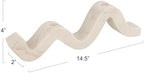 Bloomingville Marble Wave Double Taper Candle Holder, White - Image 2