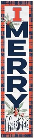 KH Sports Fan Illinois Fighting Illini Holiday Porch Leaner, 11x46 Inches, Fighting Illini Outdoor Christmas Sign; Display Some Holiday Cheer with This Illinois Fighting Illini Christmas Sign by BostonCollegeEagles