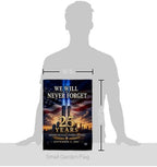 25 Year 9/11 We Will Never Forget Flag Stand Kit Wall Decor Home Tapestry Poster Patriot Day Decor Memorial Gifts Memorabilia Home Decorations September 11 Garden Remembrance Tribute - Image 2