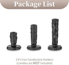Sziqiqi Black Iron Candlstick Holders: Cast Iron Taper Candle Holder - Image 7