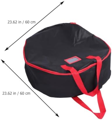 TOYANDONA Xmas Wreath Bag 600d Oxford Cloth Round Storage for Festival - Image 2