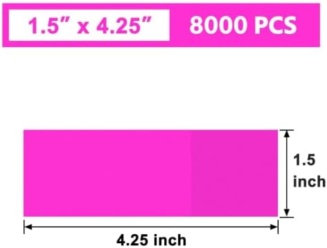 NATURALABEL Self-Adhesive Napkin Bands, Pack of 8,000, Hot Pink - Image 2