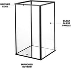 Phosphor Hurricane Camdle Holder Set of 2 Pieces, Black Glass Candle Holder for Wedding, Party, Holiday. - Image 4
