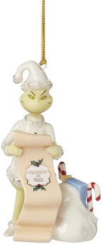 Lenox The Grinch's List Porcelain Christmas Hanging Ornament by Lenox