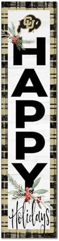 KH Sports Fan Colorado Buffaloes Holiday Porch Leaner, 11x46 Inches, Buffaloes Outdoor Christmas Sign; Display Some Holiday Cheer with This Colorado (Boulder) Buffaloes Christmas Sign by BostonCollegeEagles