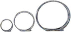 Deco 79 Ceramic Decorative Candle Holder Pillar 3 Plate Candle Stand, Set of 3 Candlestick Holder 13", 9", 6"H, Silver - Image 2
