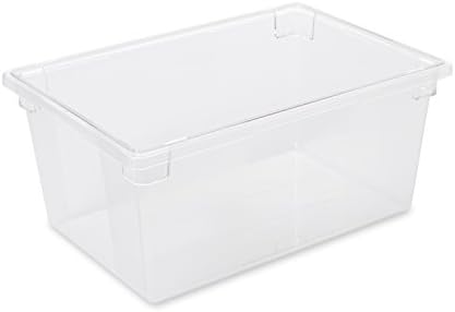 Rubbermaid Commercial Products Polycarbonate Food Storage Box/Tote, 16.5 Gallon, Clear, for Restaurant/Kitchen/Cafeteria by RubbermaidCommercialProducts