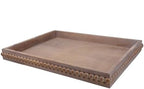 Hrastany Wood Decorative Tray for Coffee Table, Brown, 15.7"*11.8"*1.57" by Hrastany