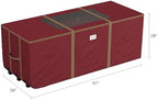 Elf Stor Christmas Tree Storage Bag with Wheels, Red, 67” x 28” x 24” - Image 2
