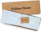 Solino Home Cotton Linen Woven Placemats Light Blue, 14 x 19 in, Set of 4 - Image 4