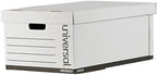 Universal One Lift-Off Lid File Storage Box, Legal, Fiberboard, White, 12/Carton (95221) by Universal