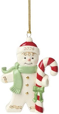 Lenox 898584 2026 Gingerbread Man with Candy Cane Ornament by Lenox