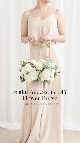 Ling's moment Artificial Wedding Flowers Combo, White & Sage, Deluxe - Image 6