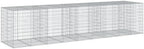 vidaXL Gabion Basket with Cover 177.2"x39.4"x39.4" Galvanized Iron by vidaXL