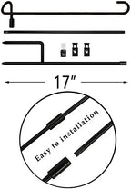 Garden Flag Stand Holder 20 Pack Garden Flag holder for 12 x 18 Inches Flags with Anti-Wind Clip for Outdoor Garden Yard Lawn - Image 3