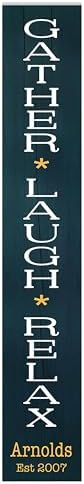 Personalized Welcome Sign for Front Door, Custom Welcome Sign for Porch Outdoor Welcome Home Decorations, 48"x8" PVC Sign (Design 12) - Image 2