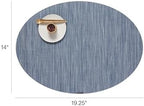 Chilewich Bamboo Placemats Set of 4, Woven Oval Placemats - Image 2
