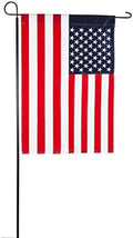 Evergreen Oversized Metal Outdoor Flag Stand 7-Feet Tall & 40-Inch Wide | Sturdy 5 lbs Solid Steel Black | Fits 3x5 and Smaller American Flag and Seasonal | Home Garden Planter House Décor by EvergreenFlag
