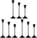 Candlestick Holders Black, 9 Packs Taper Candle Holder for Candlesticks, Candle Sticks Holder Decor for Home Decor by Showin