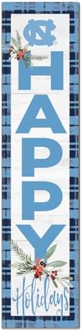 KH Sports Fan North Carolina Tar Heels Holiday Porch Leaner, 11x46 Inches, Tar Heels Outdoor Christmas Sign; Display Some Holiday Cheer with This North Carolina Chapel Hill Tar Heels Christmas Sign by BostonCollegeEagles