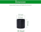 D'vine Dev 4-Pack Ceramic Pots with Saucers, Black, 3.5 in, 94-X-A-2 - Image 3