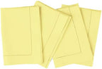 Solino Home Cotton Linen Napkins Yellow Hemstitch, 20 x 20 in, Set of 4 by SolinoHome