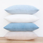 MONDAY MOOSE Decorative Throw Pillow Covers Cushion Cases, Set of 4 Soft Velvet Modern Designs, Mix and Match for Home Decor, Pillow Inserts Not Included (12x20 inch, Beige/Light Blue) - Image 5
