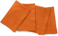 Solino Home Cotton Linen Napkins Pumpkin Hemstitch, 20 x 20 in, Set of 4 by SolinoHome