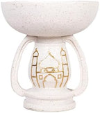 Mosque Sculpture Resin Ornaments, White with Gold Pattern, Decorative Ornaments by Unknown
