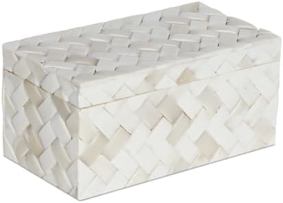 Handicrafts Home Decorative Organizer Box 10x5 – Large Keepsake Box with Lid, Modern Decorative Storage Box, Bohemian Coffee Table Décor, Jewelry & Memory Box, Decorative Accent Box for Home Décor by HandicraftsHome