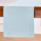 Solino Home 100% Pure Linen Table Runner Ice Water Long, Fete 14 x 132 in - Image 2