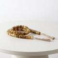 Book Shelf Beads for Bathroom and Home Decor - Beaded Garland for Bedroom, Kitchen, and Living Room Centerpiece - Small Desk Accessories for Office, Study, Mantel, and Console - 1", Brown by NESSANDJORD