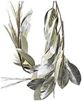 Serene Spaces Living 47in Long Artificial Silver Magnolia Leaf Garland, Ideal to Hang at Wedding, Store Display, Window Sill, Fall Decor, Perfect Holiday Décor by SereneSpacesLiving