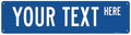 Custom Street Sign, Personalized Street Sign, Customizable Novelty Road Blue Background Sign, 24x6 Inches, ACM, Fade Resistant, Made in USA by Sigo Signs by SigoSigns