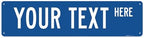 Custom Street Sign, Personalized Street Sign, Customizable Novelty Road Blue Background Sign, 24x6 Inches, ACM, Fade Resistant, Made in USA by Sigo Signs by SigoSigns
