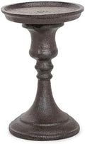 Sungmor Rustic Cast Iron Pillar Candle Holder, 5.9 Inches Tall by Sungmor