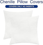 CaliTime Decorative Couch Throw Pillow Covers 26 X 26 Inches True White - Image 6