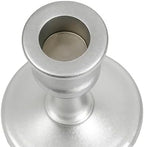 Candlestick Holders Taper Candle Holders Set of 3, Golden Candlestick Holders Decorative Candle Stand, Tapered Candle Holders Set for Wedding, Dining Table, Home Decoration (Antique Silver) - Image 4